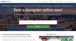 Desktop Screenshot of dumpstermarket.com